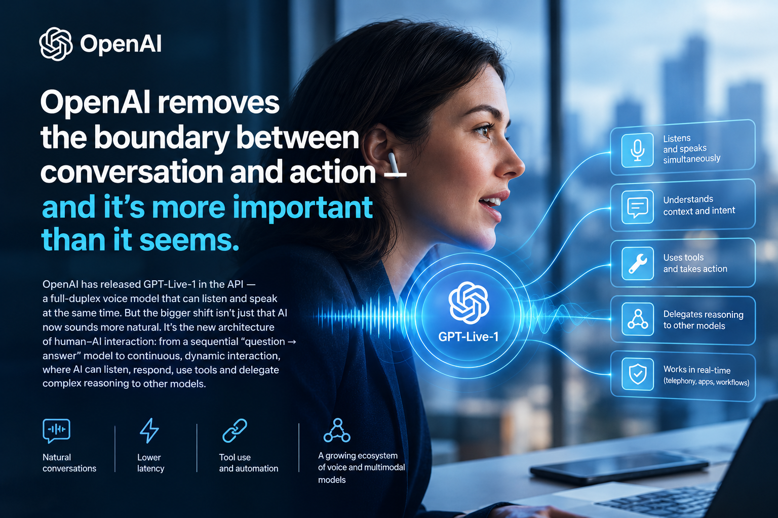 OpenAI erases the line between conversation and action — and that matters more than it seems